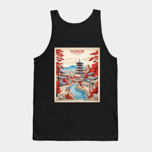 Suwon South Korea Travel Tourism Retro Vintage Tank Top